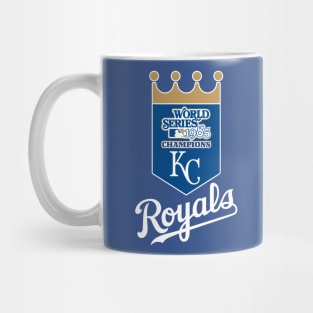 Kansas City Royals 1985 World Series Champs - White Font Mug